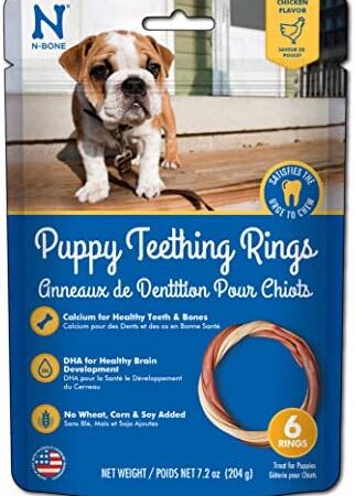 NATURAL POLYMER N-Bone Puppy Teething Ring Chicken Flavor (6-Pack)